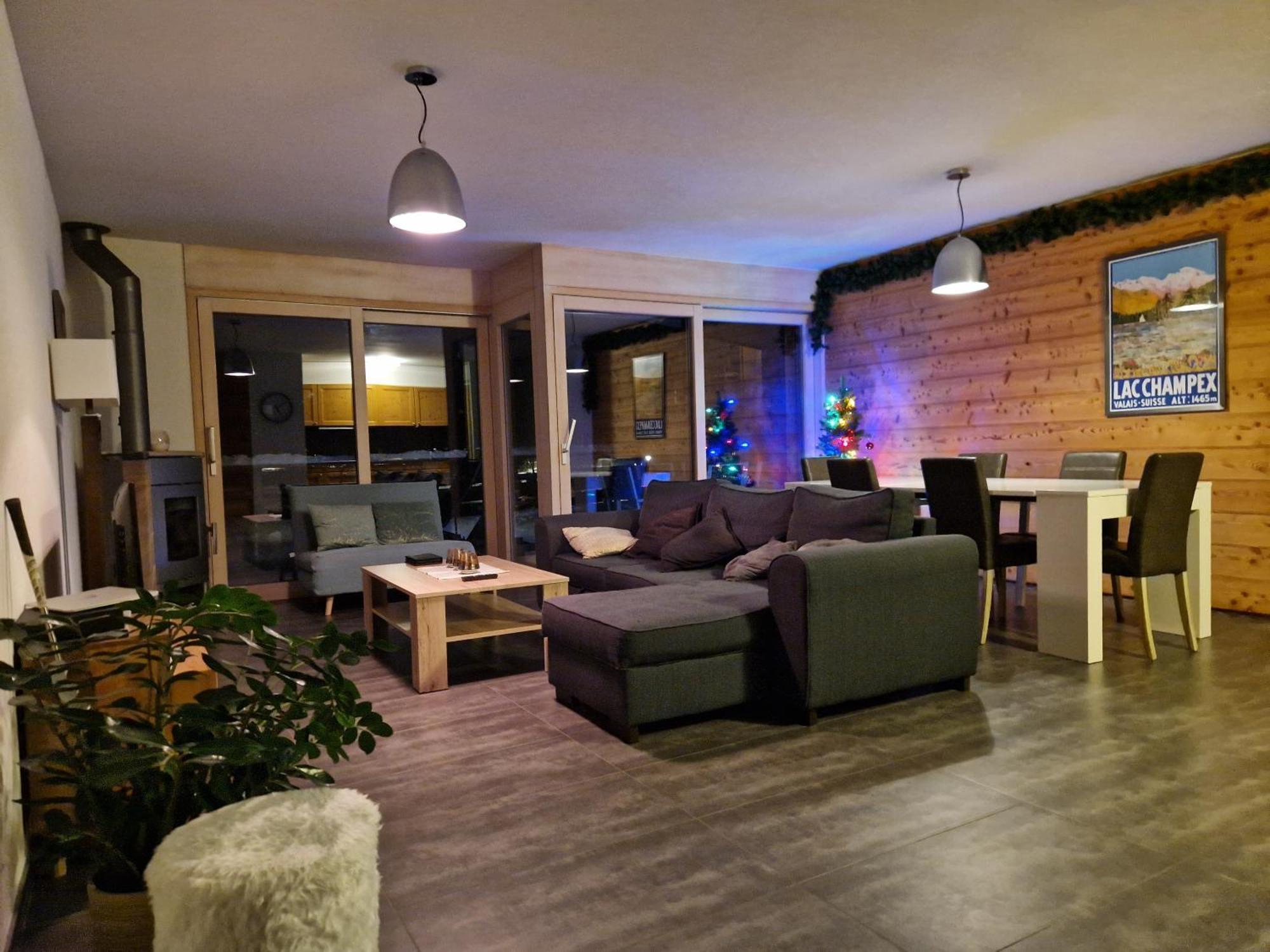 Superbe Appartement Champex-Lac Avec Piscine Et Sauna Exterior foto